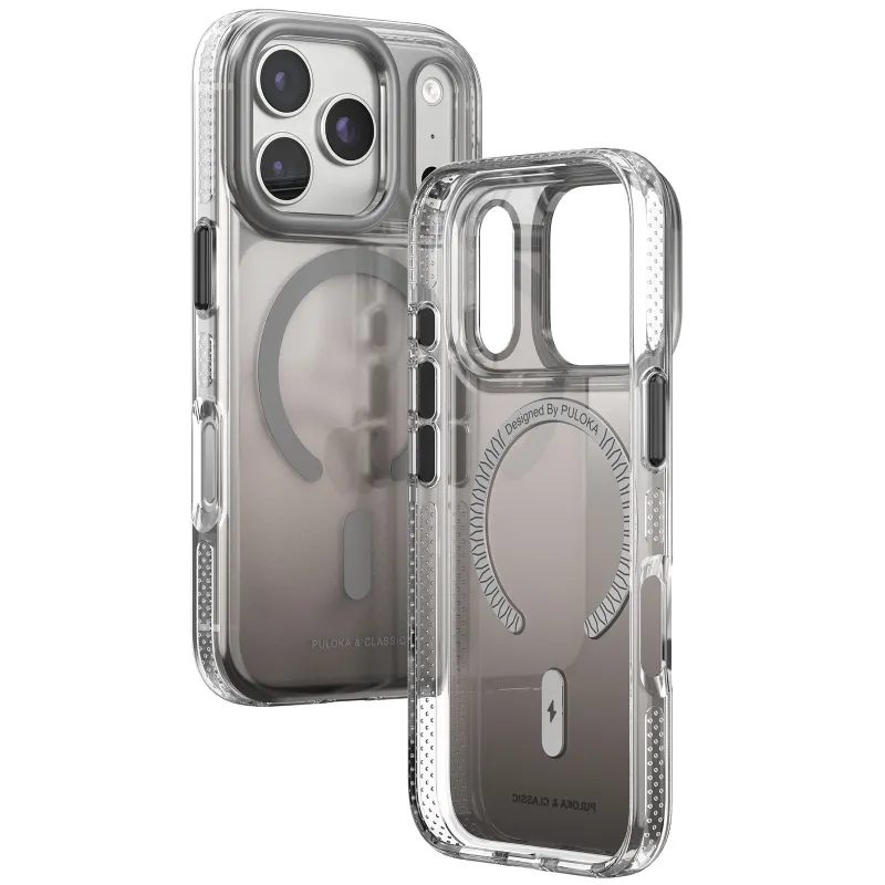 Чехол TPU+PC Puloka Resplendent with Magnetic Fit для Apple iPhone 17 Pro Max (6.9") – Dark Grey. Фото 2 из 2