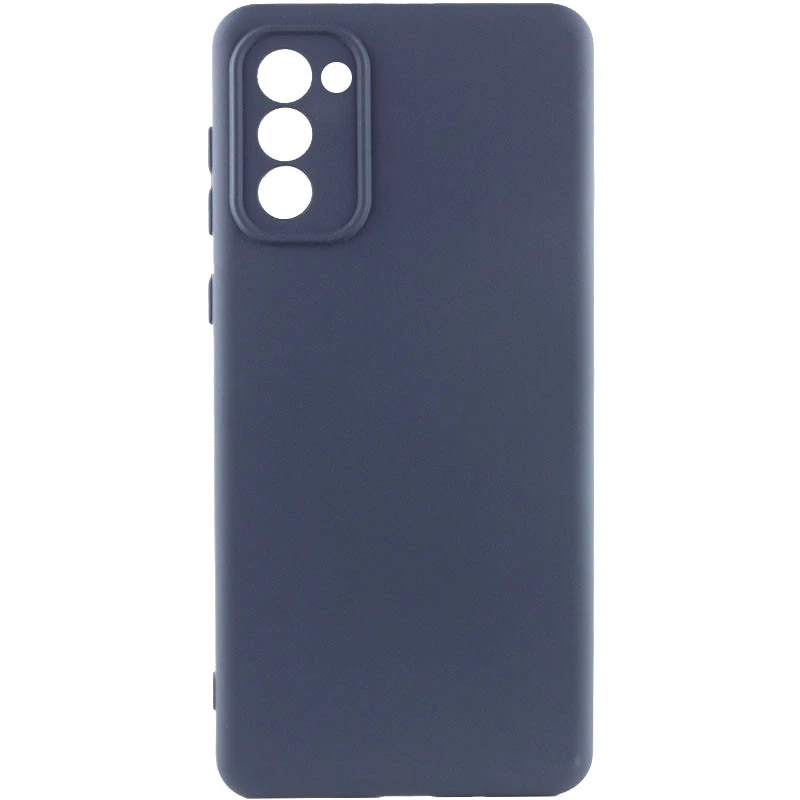 Чохол Silicone Case Lakshmi Premium із закритою камерою для Samsung Galaxy S20 FE – Темно-синій / Midnight blue. Фото 2 з 7