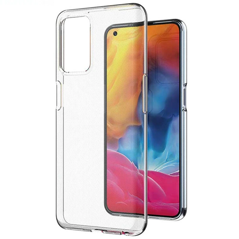 Ультратонкий силиконовый чехол 1,5 мм для Oppo A54 4G – Бесцветный (прозрачный). Фото 2 из 2