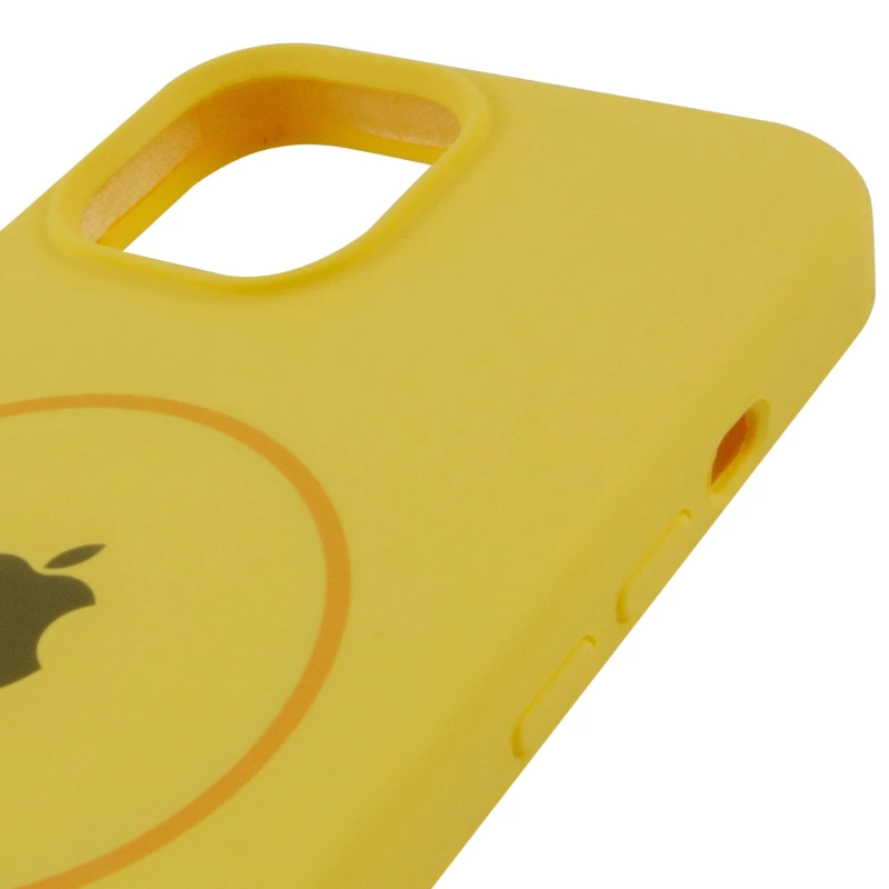 Чохол Silicone Armor Max with MagSafe для Apple iPhone 14 Plus (6.7") – Жовтий / Yellow. Фото 5 з 6