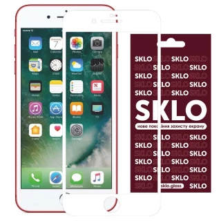 Захисне 3D скло SKLO на Apple iPhone SE (2020) фото 1 з 4