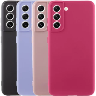 Кольоровий силіконовий чохол GETMAN із закритою камерою для Samsung Galaxy S22