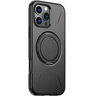 TPU+PC чохол Kalebol Magnetic Case для Apple iPhone 16 Pro Max — Black