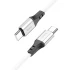 Дата кабель Hoco X86 Spear Type-C to Type-C 60W (1m) – White. Фото 2 из 4