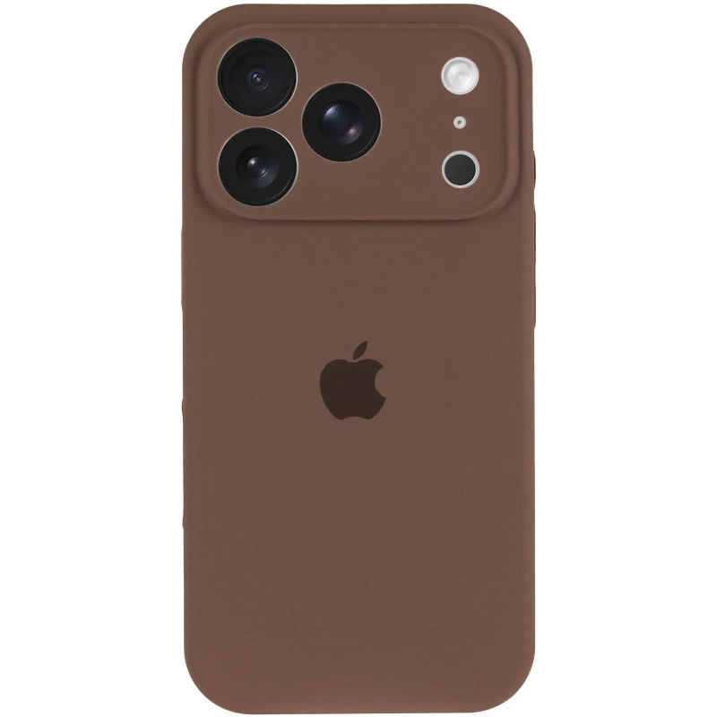 Чохол Silicone Case з захистом камери на Apple iPhone 17 Pro Max (6.9") – Коричневий / Brown. Фото 3 з 7
