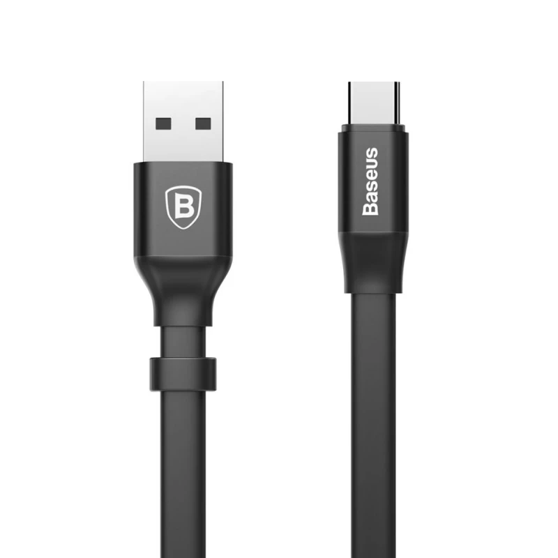 

Дата кабель Baseus Nimble Portable USB to Type-C 3A (23см) (CATMBJ) (Чорний)