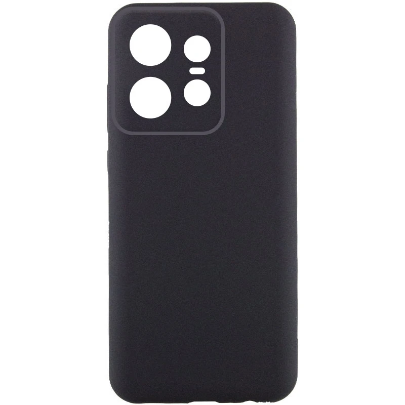 Чехол Silicone Case Lakshmi Premium з закритою камерою на Motorola Edge 50 Pro – Черный / Black. Фото 1 из 3