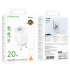 МЗП Borofone BA93A Lustrous PD20W+QC3.0 (1USB-A/1C) + кабель Type-C to Lightning – White. Фото 5 з 5