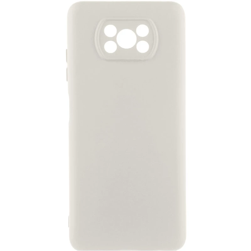 Чохол Silicone Case Lakshmi Premium з закритою камерою на Xiaomi Poco X3 NFC / Poco X3 Pro – Білий / White. Фото 1 з 1
