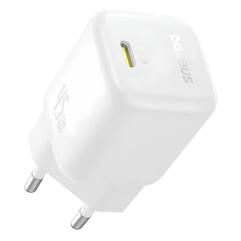 МЗП Baseus EnerFill FN22 Fast Charger PD45W (1USB-C) (E01233) – Moon White. Фото 3 з 3