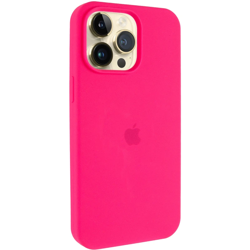 Чохол Silicone Case (AA) Logo with MagSafe для Apple iPhone 15 Pro Max (6.7") – Рожевий / Barbie pink. Фото 2 з 6