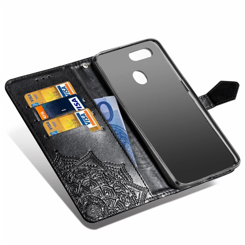 Шкіряний чохол-книжка Art Case з візитницею для Xiaomi Mi 8 Lite / Mi 8 Youth (Mi 8X) – Чорний. Фото 7 з 10