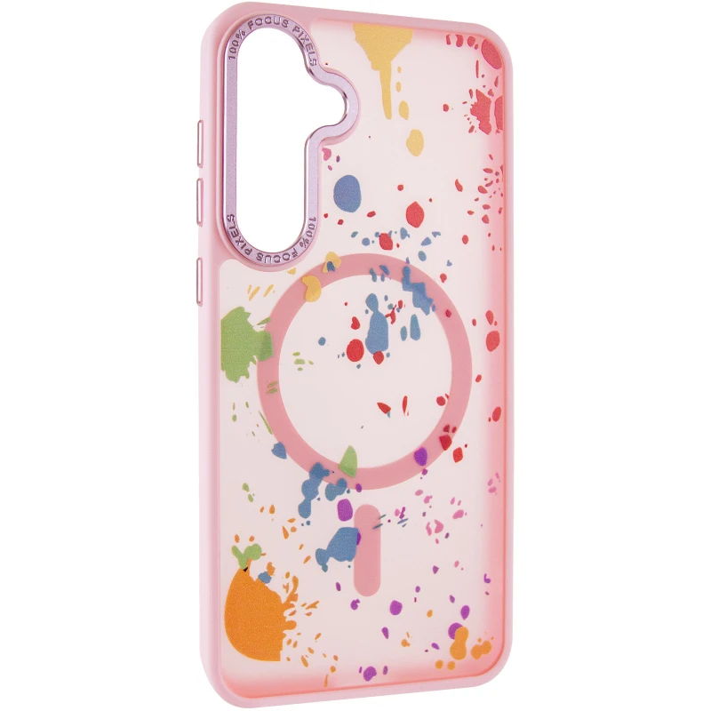 Чехол абстракция рисования с MagSafe для Samsung Galaxy S24 – Baby Pink. Фото 1 из 7