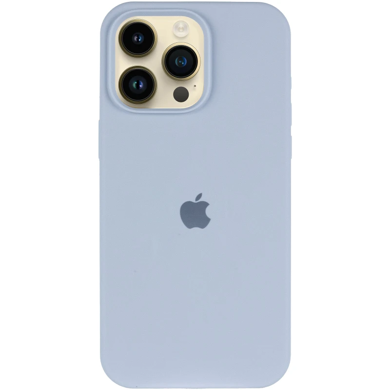Чохол Silicone Case (AA) Logo with MagSafe для Apple iPhone 13 Pro Max (6.7") – Блакитний / Lilac Blue. Фото 3 з 6