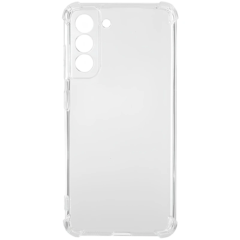 Ультратонкий силіконовий чохол GETMAN з критими бортами та камерою для Samsung Galaxy S22+ – Безбарвний (прозорий). Фото 7 з 8