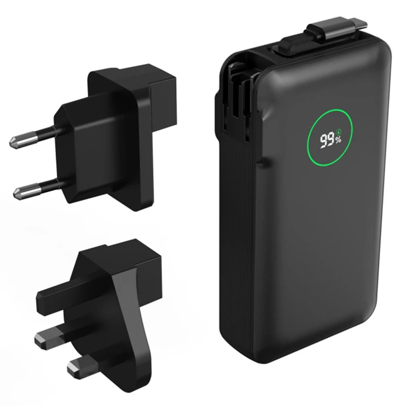 Портативний ЗП Power Bank WIWU Wi-P049 PD20W with cable 10000 mAh – Black. Фото 7 з 7