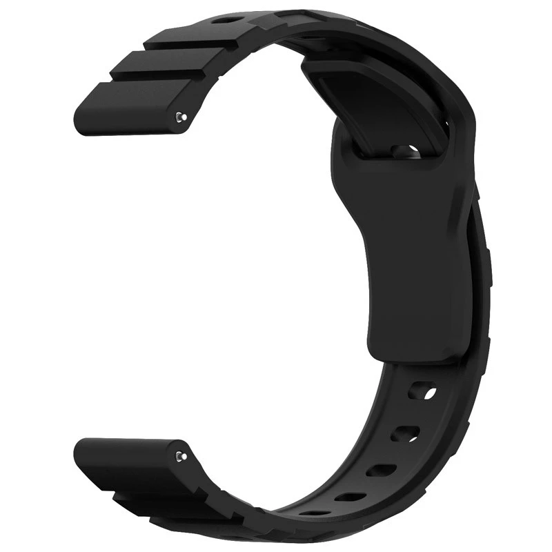 Силіконовий ремінець Defense для Smart Watch 20mm – Black. Фото 3 з 4