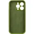Чехол Silk Full Camera (AA) NO LOGO with Magnetic Fit для Apple iPhone 16 Pro Max – Зеленый / Dark Olive. Фото 3 из 4