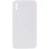 Чехол Silicone Case Square L с защитой камеры для Apple iPhone XS (5.8") – Белый / White. Фото 1 из 3