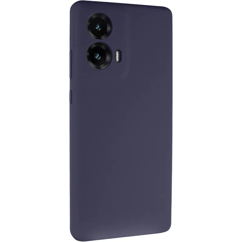 Чохол Silicone Case Lakshmi Premium із закритою камерою для Motorola Moto G85 – Темно-синій / Midnight blue. Фото 2 з 8