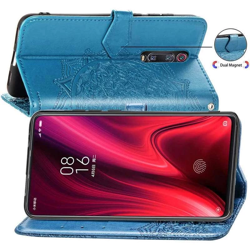 Шкіряний чохол-книжка Art Case з візитницею для Xiaomi Redmi K20 / K20 Pro / Mi9T / Mi9T Pro – Синій. Фото 3 з 6