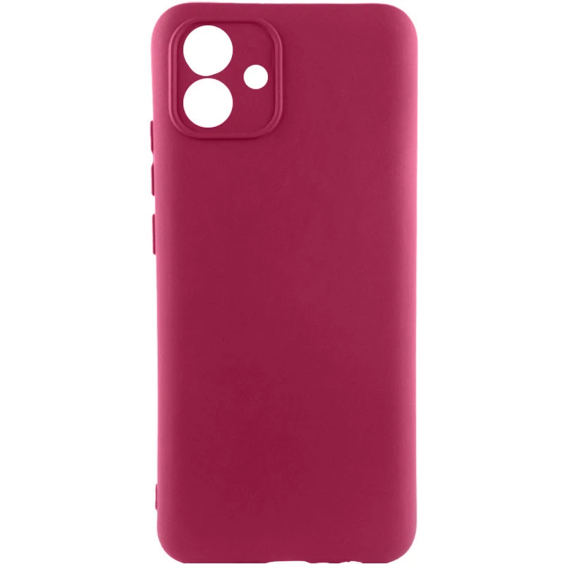 Чохол Silicone Case Lakshmi Plus з закритою камерою на Samsung Galaxy A04 – Бордовий / Marsala. Фото 1 з 1