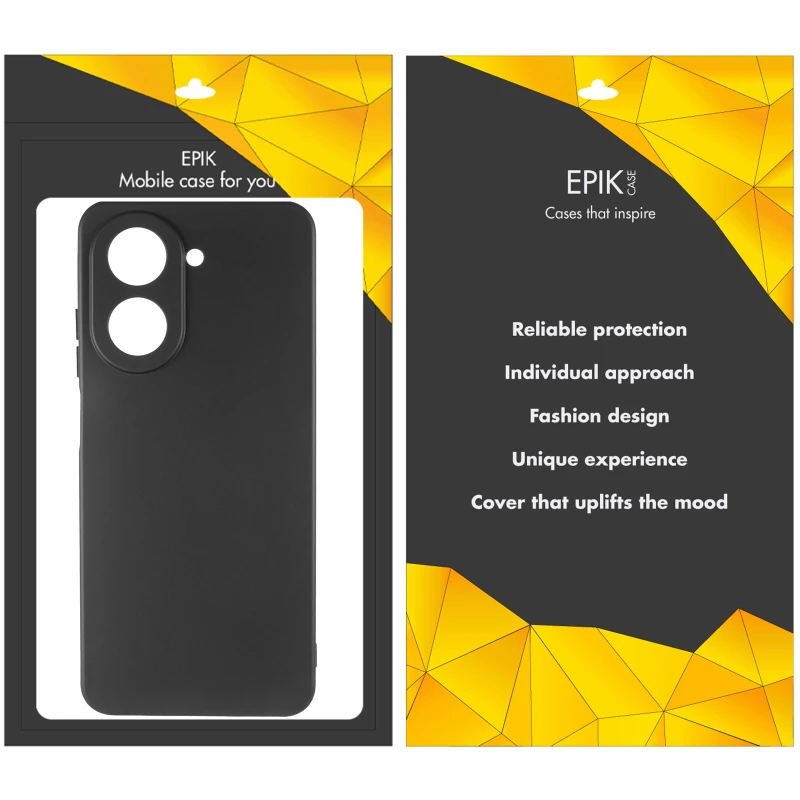 Чорний силіконовий чохол Epik із захистом камери на Xiaomi Poco C71 – Чорний. Фото 7 з 7