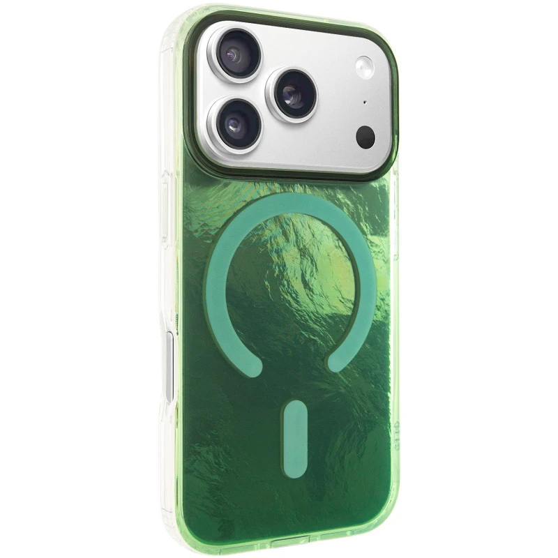 Силіконовий чохол Shiny Mountain (MagFit) для Apple iPhone 17 Pro Max (6.9") – Green. Фото 1 з 8