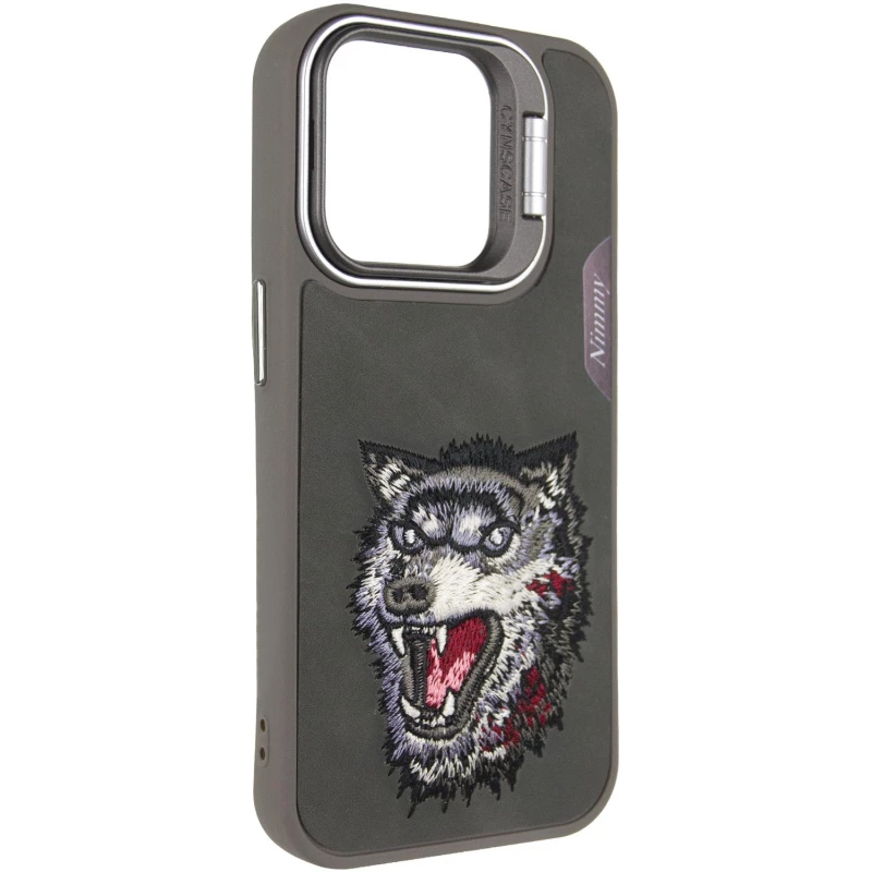TPU+PC чохол з тваринами для Apple iPhone 15 (6.1") – Grey Wolf. Фото 2 з 7