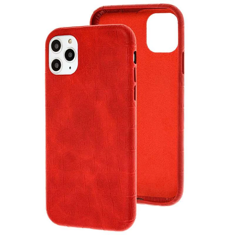 

Кожаный чехол Croco для Apple iPhone 11 Pro (5.8") (Red)