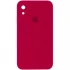 Чохол Silicone Case Square з захистом камери на Apple iPhone XR (6.1") – Червоний / Rose Red. Фото 1 з 3