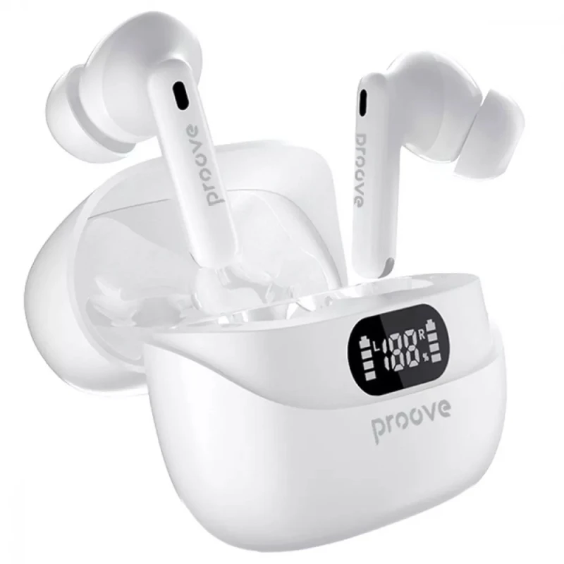 Бездротові TWS навушники Proove Digital Pro with ANC (APP) – White. Фото 2 з 7