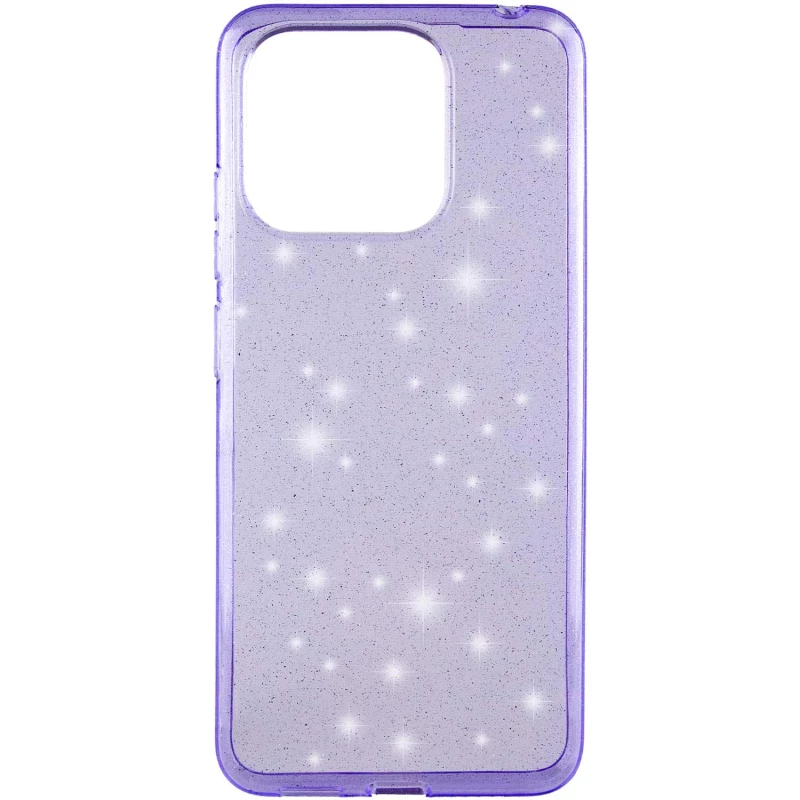 Блискучий силіконовий чохол на Xiaomi Redmi 12C / Poco C55 – Purple. Фото 4 з 9