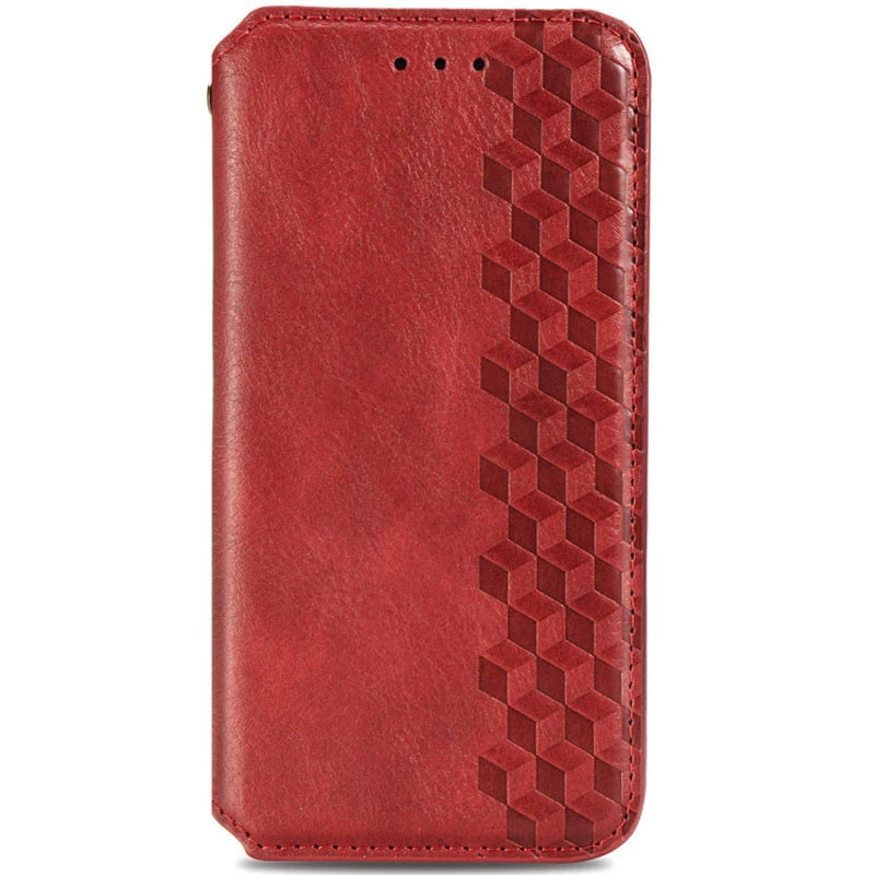 Чехол книжка GETMAN Cubic для Xiaomi Redmi Note 12 Pro 5G – Красный. Фото 1 из 4