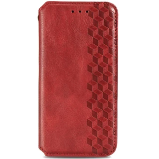 Чехол книжка GETMAN Cubic для Xiaomi Redmi Note 12 Pro 5G — Красный