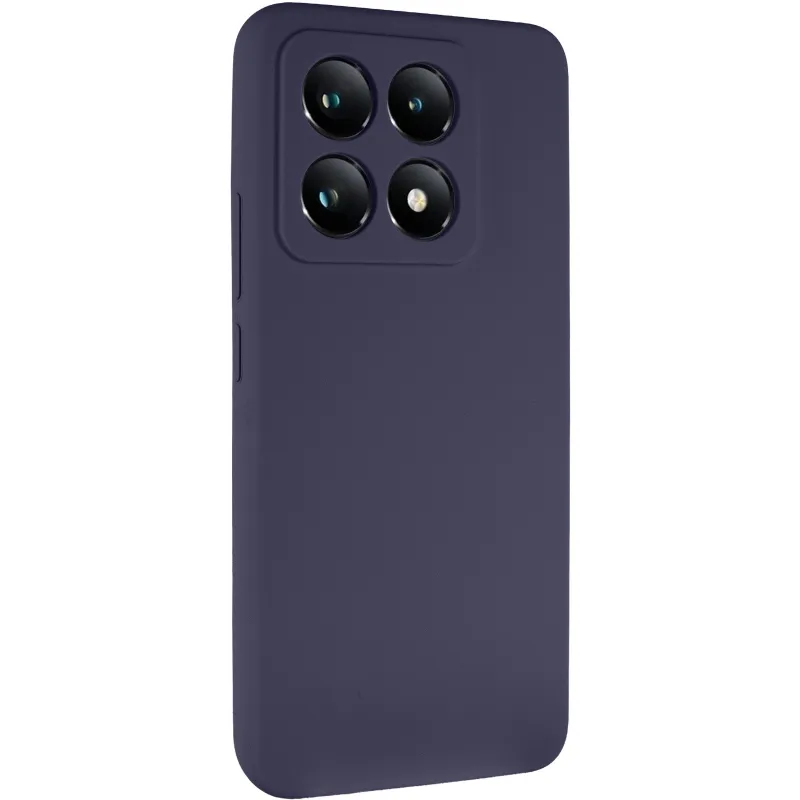 Чохол Silicone Case Lakshmi Premium із закритою камерою для Xiaomi 14T Pro – Темно-синій / Midnight blue. Фото 3 з 10