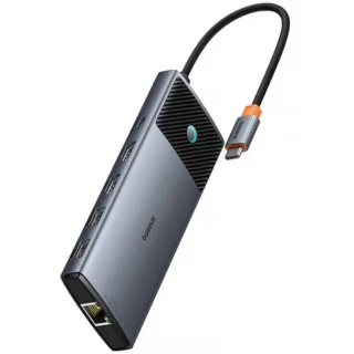 Перехідник HUB Baseus Metal Gleam Series II OS 10in1 (B00061800123-00) фото 1 з 4