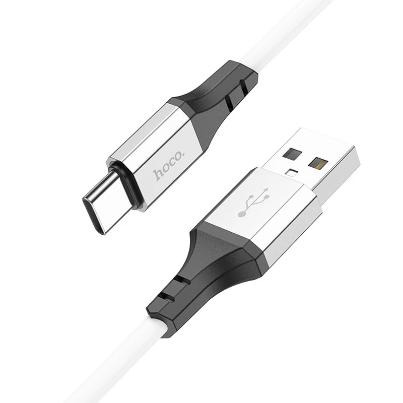 Дата кабель Hoco X86 Spear USB to Type-C (1m) – White. Фото 2 из 5