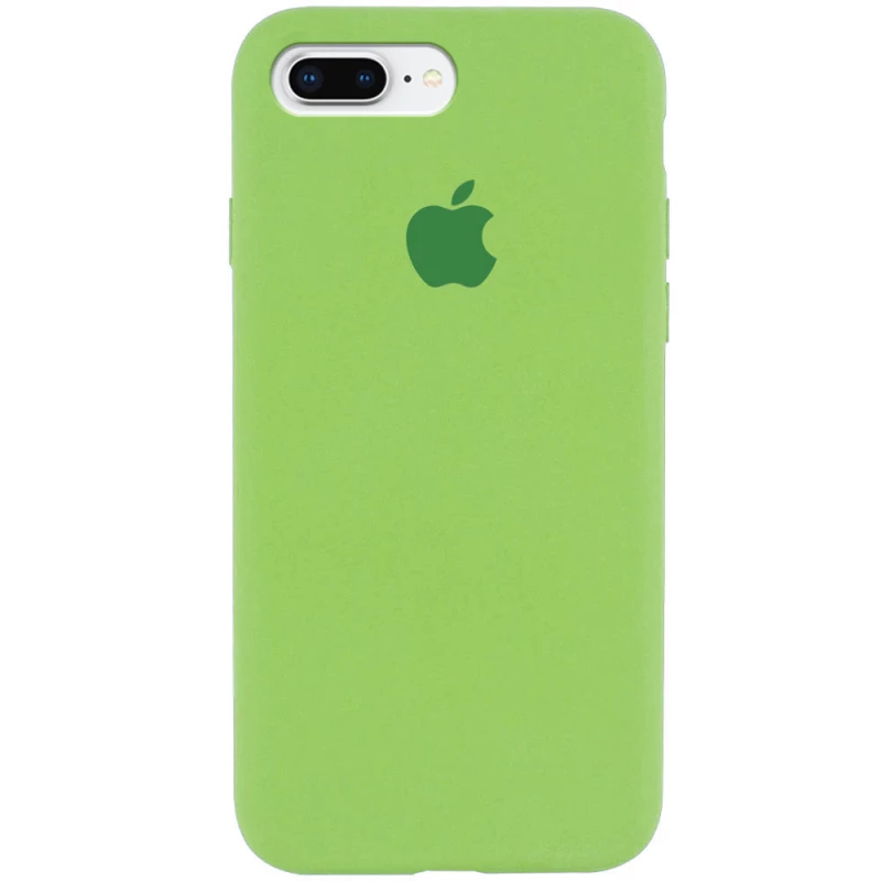 

Чехол Silicone Case с закрытым низом для Apple iPhone 7 plus / 8 plus (Мятный / Mint), М'ятний / mint