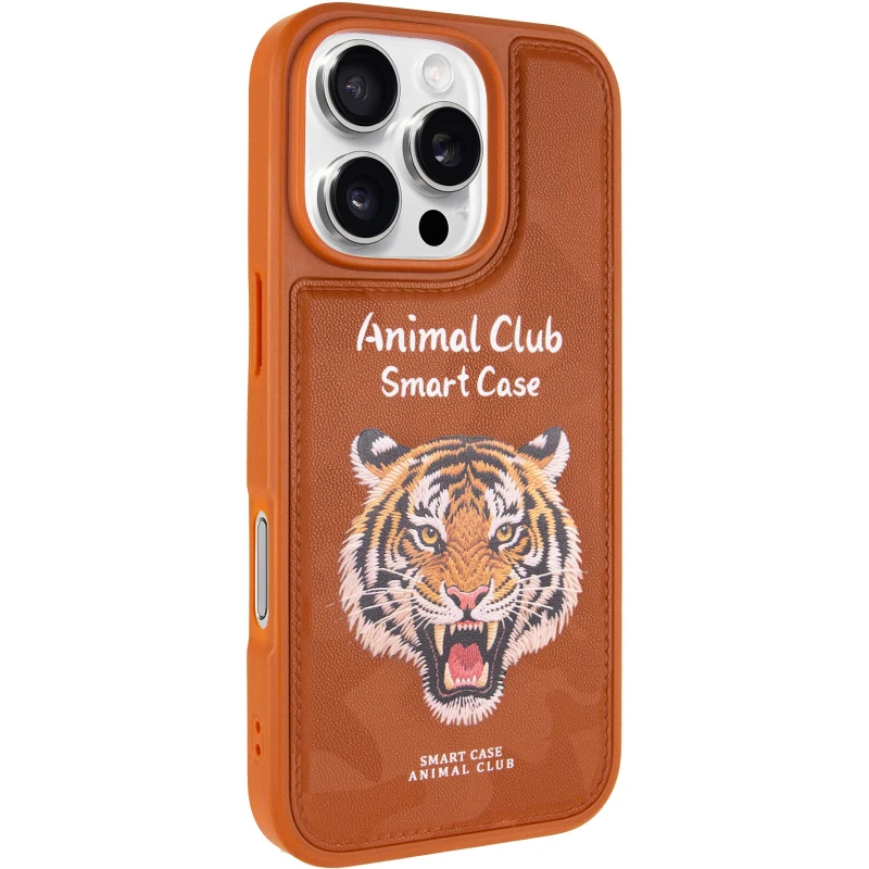 TPU+PC чохол Animal Club для Apple iPhone 16 Pro – Chocolate Brown. Фото 2 з 6
