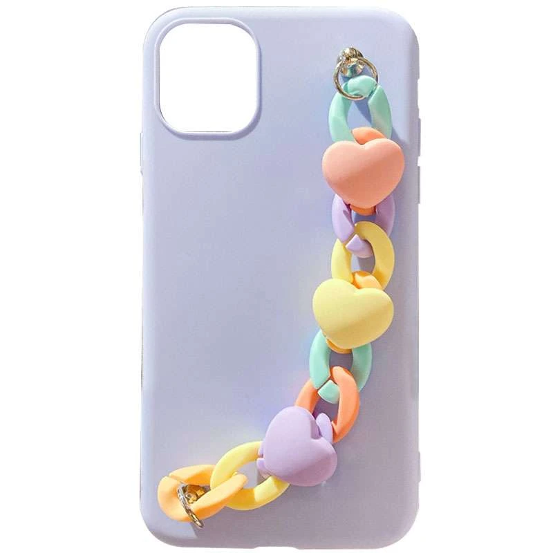 

Чохол Heart з ланцюгом на Apple iPhone 11 Pro (5.8") (Lilac Blue)