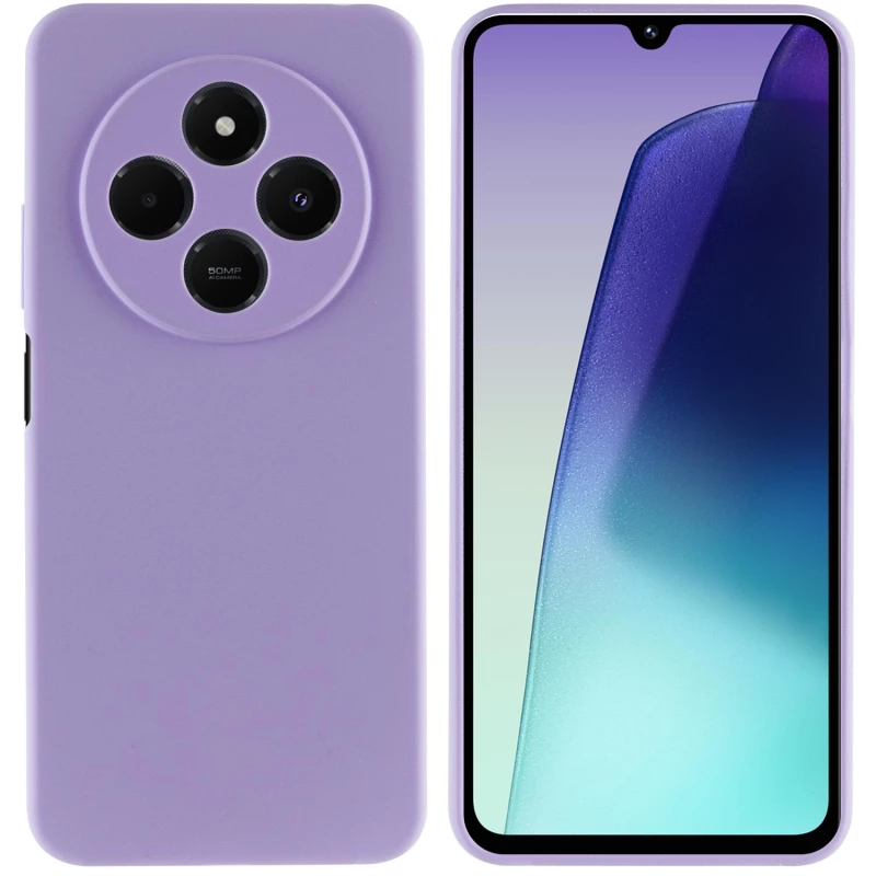 Чохол Silicone Case Lakshmi Plus з закритою камерою на Xiaomi Redmi 14C / Poco C75 – Бузковий / Dasheen. Фото 6 з 8