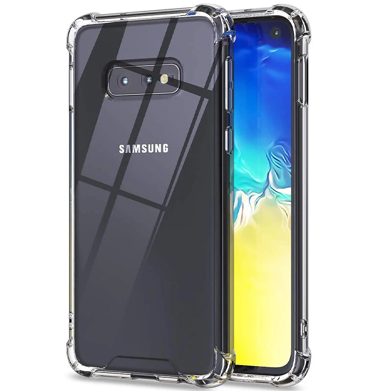 

Ультратонкий силиконовый чехол GETMAN с крытыми бортами для Samsung Galaxy S10e (Бесцветный (прозрачный)), Безбарвний (прозорий)