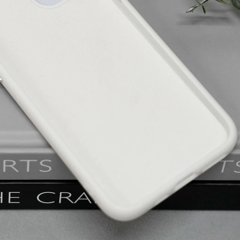 Силиконовый сапфировый чехол с защитой камеры на с MagSafe на Apple iPhone 12 (6.1") – Белый / White. Фото 2 из 3