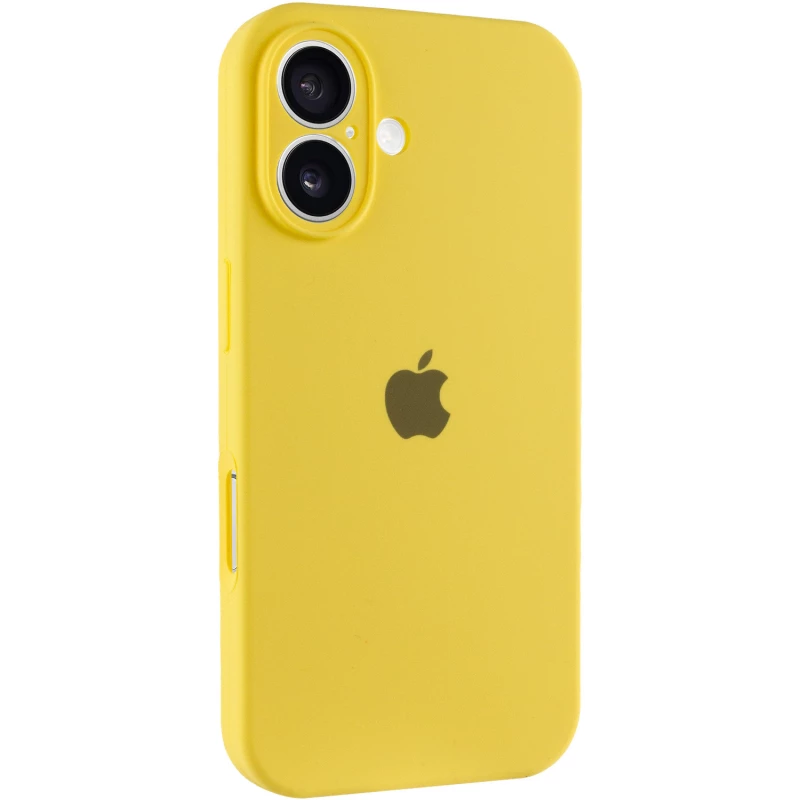 Чохол Silicone Case з захистом камери на Apple iPhone 16 Plus – Жовтий / Yellow. Фото 1 з 8