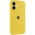 Чехол Silicone Case с защитой камеры для Apple iPhone 16 – Желтый / Yellow. Фото 1 из 8