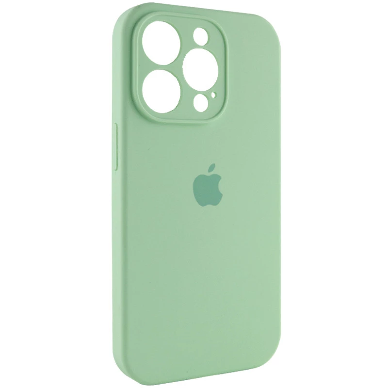 Чехол Silicone Case с защитой камеры для Apple iPhone 15 Pro (6.1") – Зеленый / Pistachio. Фото 2 из 6