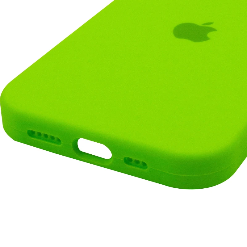 Чехол Silicone Case с защитой камеры для Apple iPhone 16 – Кислотный / Acid. Фото 5 из 5