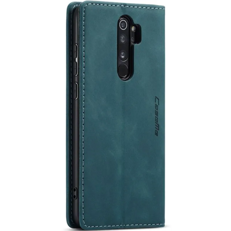Шкіряний чохол-книжка CaseMe Velvet Nubuck для Xiaomi Redmi Note 8 Pro – Green. Фото 4 з 5