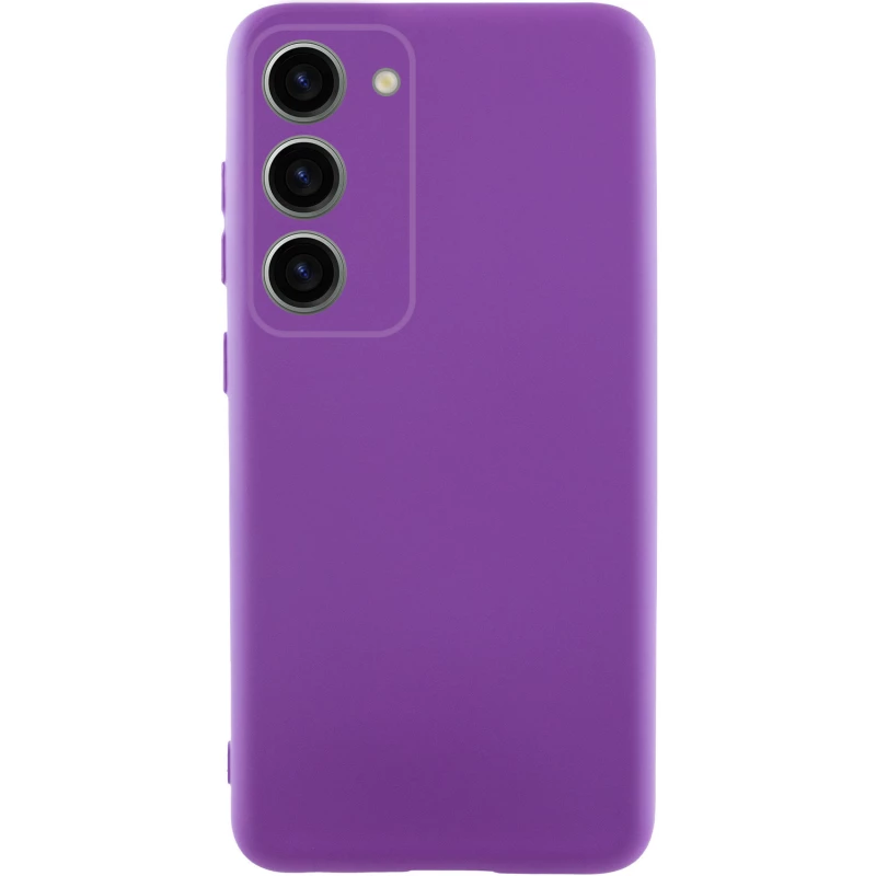 Чохол Silicone Case Lakshmi Plus з закритою камерою на Samsung Galaxy S24 FE – Фіолетовий / Purple. Фото 1 з 12